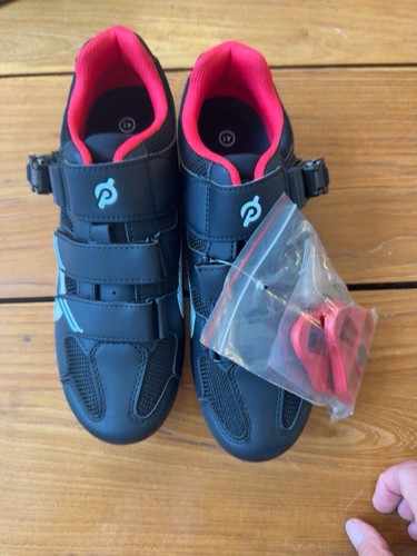 Peloton cycling shoes red and - cycling,