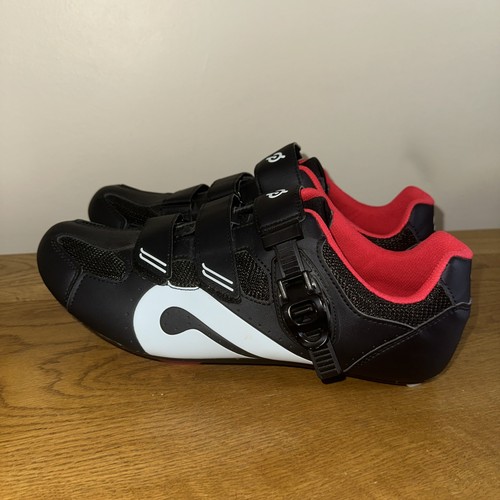 Peloton cycling shoes - red, and